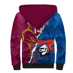Custom Broncos And Knights Rugby Sherpa Hoodie Dynamic Version