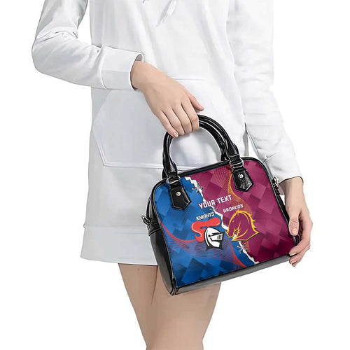 Custom Broncos And Knights Rugby Shoulder Handbag Dynamic Version