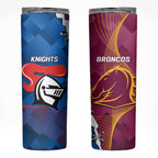Broncos And Knights Rugby Skinny Tumbler Dynamic Version