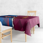Custom Broncos And Knights Rugby Tablecloth Dynamic Version