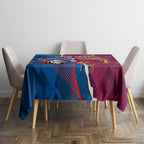 Custom Broncos And Knights Rugby Tablecloth Dynamic Version