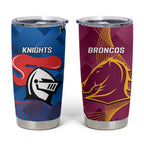 Broncos And Knights Rugby Tumbler Cup Dynamic Version