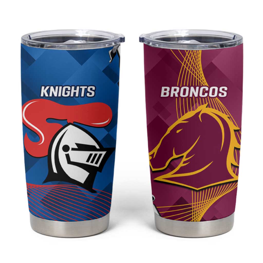 Broncos And Knights Rugby Tumbler Cup Dynamic Version