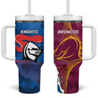 Broncos And Knights Rugby Tumbler With Handle Dynamic Version