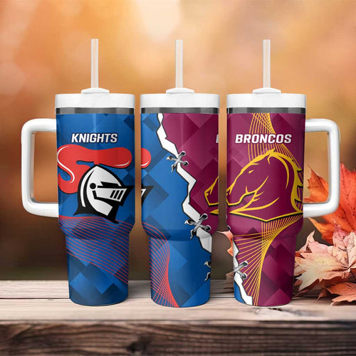 Broncos And Knights Rugby Tumbler With Handle Dynamic Version
