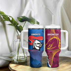 Broncos And Knights Rugby Tumbler With Handle Dynamic Version