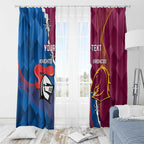 Custom Broncos And Knights Rugby Window Curtain Dynamic Version