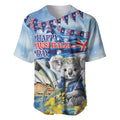 Koala Australia Day Baseball Jersey Proud Aussie Sydney Opera House