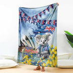 Koala Australia Day Blanket Proud Aussie Sydney Opera House