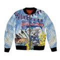 Koala Australia Day Bomber Jacket Proud Aussie Sydney Opera House