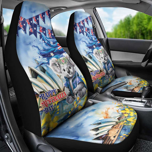 Koala Australia Day Car Seat Cover Proud Aussie Sydney Opera House