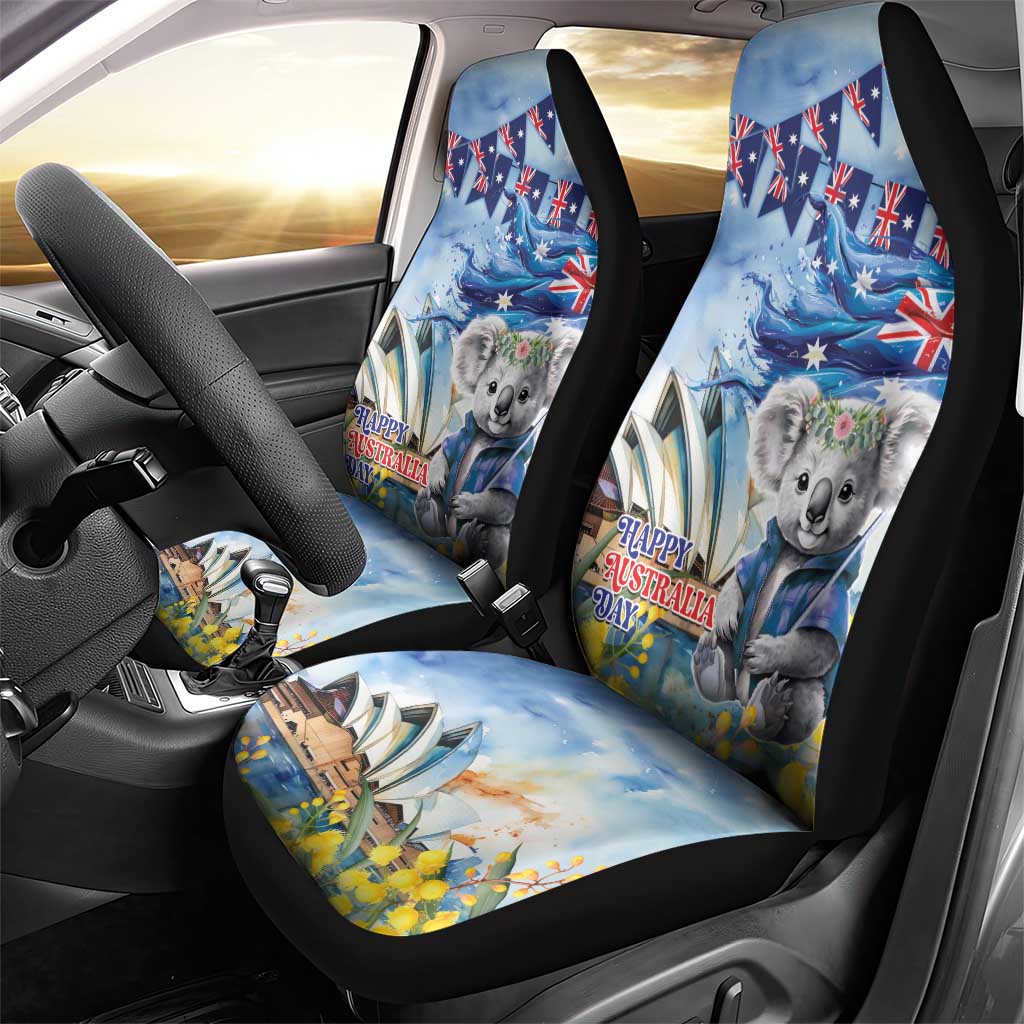 Koala Australia Day Car Seat Cover Proud Aussie Sydney Opera House