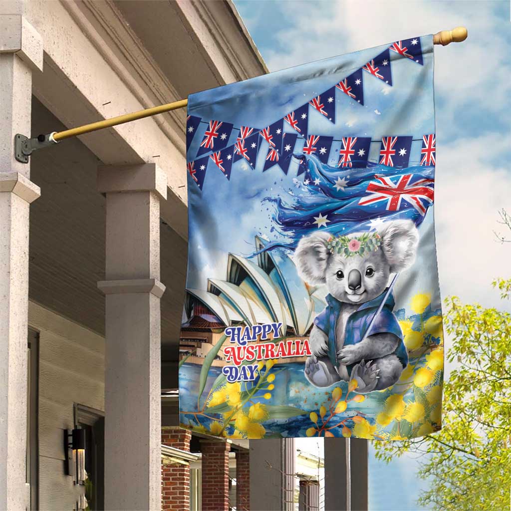 Koala Australia Day Garden Flag Proud Aussie Sydney Opera House
