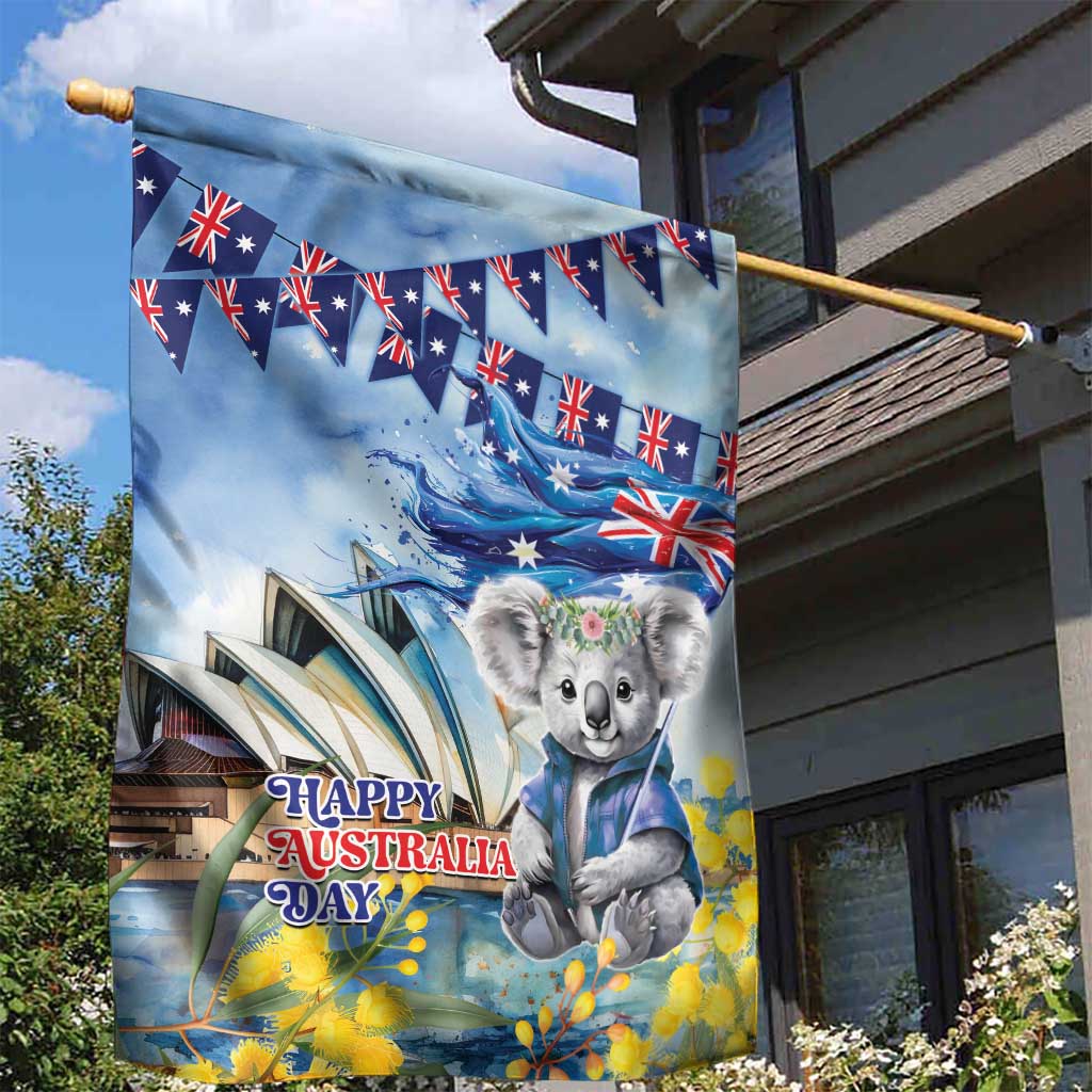 Koala Australia Day Garden Flag Proud Aussie Sydney Opera House