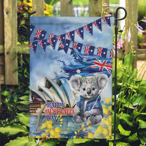Koala Australia Day Garden Flag Proud Aussie Sydney Opera House
