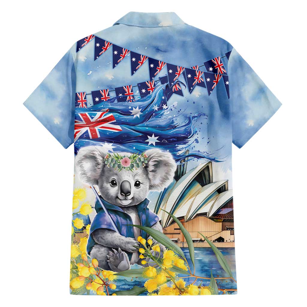Koala Australia Day Hawaiian Shirt Proud Aussie Sydney Opera House