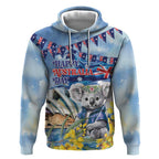 Koala Australia Day Hoodie Proud Aussie Sydney Opera House