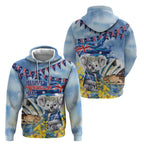 Koala Australia Day Hoodie Proud Aussie Sydney Opera House