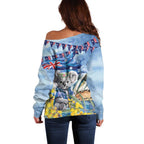Koala Australia Day Off Shoulder Sweater Proud Aussie Sydney Opera House