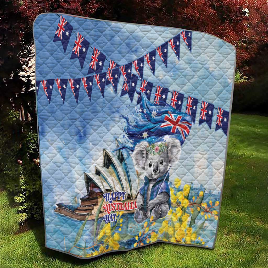 Koala Australia Day Quilt Proud Aussie Sydney Opera House