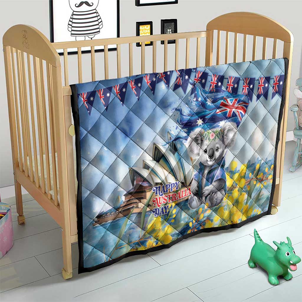 Koala Australia Day Quilt Proud Aussie Sydney Opera House