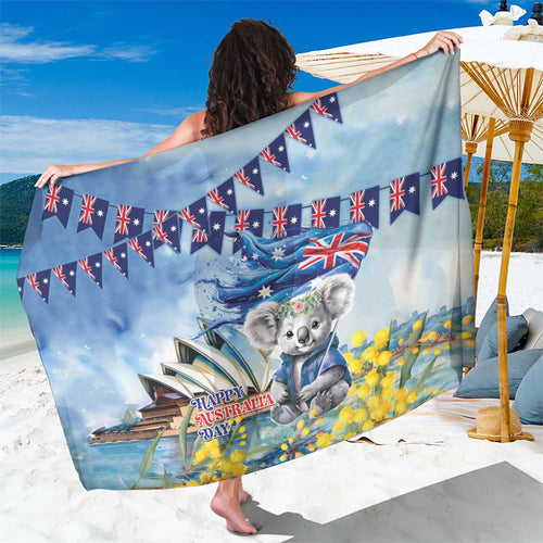 Koala Australia Day Sarong Proud Aussie Sydney Opera House