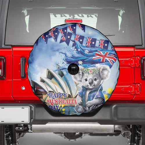 Koala Australia Day Spare Tire Cover Proud Aussie Sydney Opera House