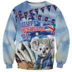 Koala Australia Day Sweatshirt Proud Aussie Sydney Opera House