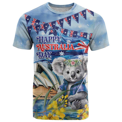 Koala Australia Day T Shirt Proud Aussie Sydney Opera House