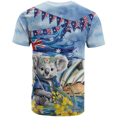 Koala Australia Day T Shirt Proud Aussie Sydney Opera House
