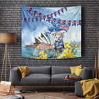 Koala Australia Day Tapestry Proud Aussie Sydney Opera House