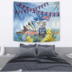 Koala Australia Day Tapestry Proud Aussie Sydney Opera House