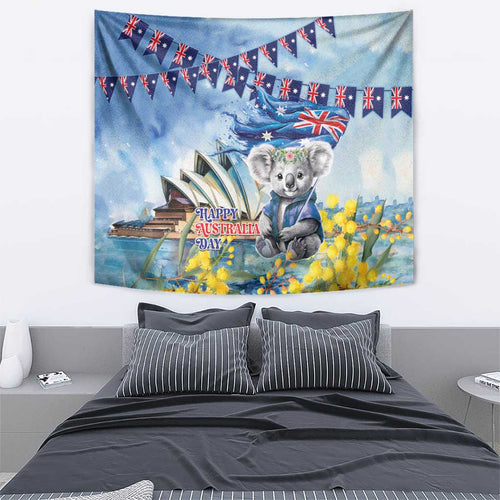 Koala Australia Day Tapestry Proud Aussie Sydney Opera House
