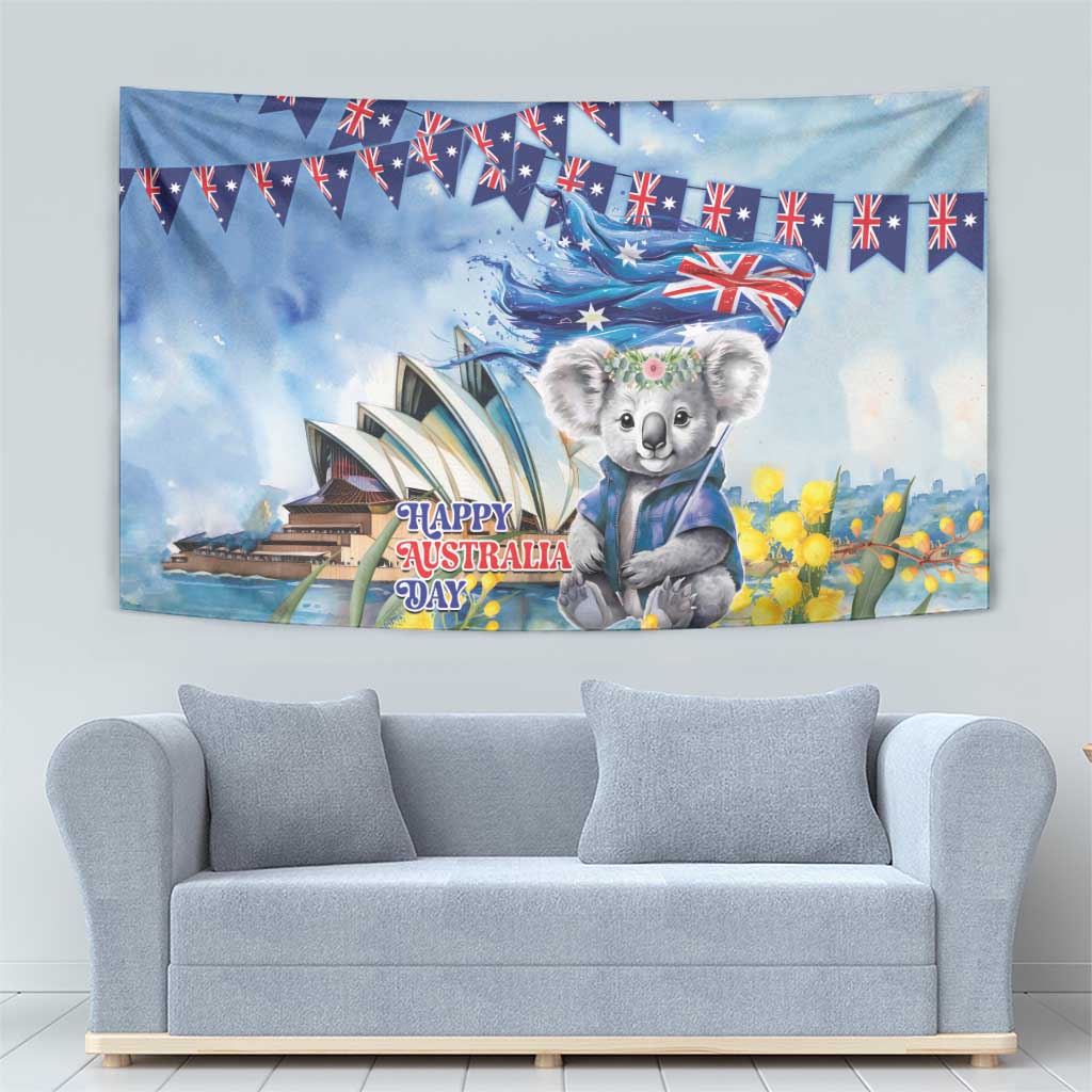 Koala Australia Day Tapestry Proud Aussie Sydney Opera House