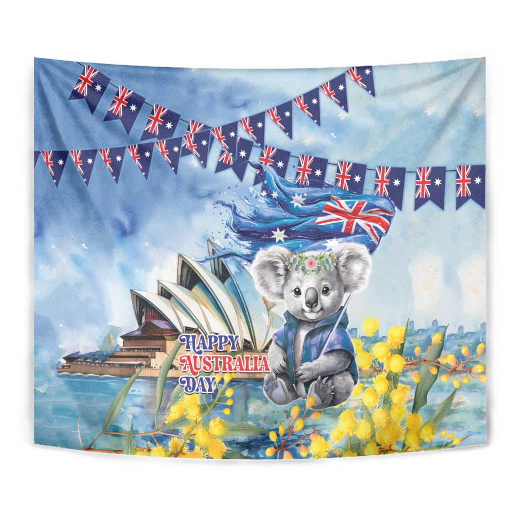 Koala Australia Day Tapestry Proud Aussie Sydney Opera House