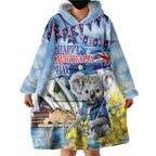 Koala Australia Day Wearable Blanket Hoodie Proud Aussie Sydney Opera House
