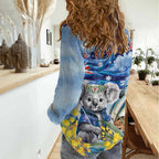 Koala Australia Day Women Casual Shirt Proud Aussie Sydney Opera House