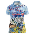 Koala Australia Day Women Polo Shirt Proud Aussie Sydney Opera House