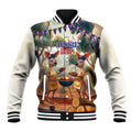 Kangaroos Australia Day Baseball Jacket It's Barbecue Time