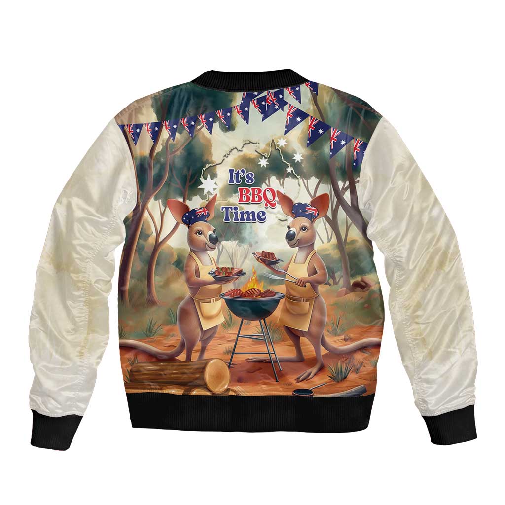 Kangaroos Australia Day Bomber Jacket It's Barbecue Time
