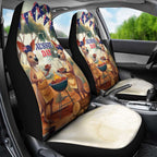 Kangaroos Australia Day Car Seat Cover It's Barbecue Time