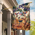 Kangaroos Australia Day Garden Flag It's Barbecue Time