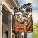 Kangaroos Australia Day Garden Flag It's Barbecue Time