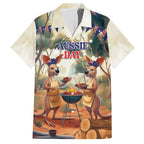 Kangaroos Australia Day Hawaiian Shirt It's Barbecue Time