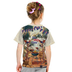 Kangaroos Australia Day Kid T Shirt It's Barbecue Time