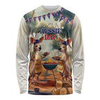 Kangaroos Australia Day Long Sleeve Shirt It's Barbecue Time