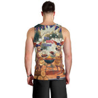 Kangaroos Australia Day Men Tank Top It's Barbecue Time