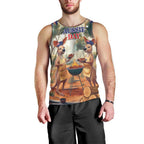 Kangaroos Australia Day Men Tank Top It's Barbecue Time