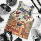 Kangaroos Australia Day Men Tank Top It's Barbecue Time
