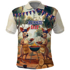 Kangaroos Australia Day Polo Shirt It's Barbecue Time